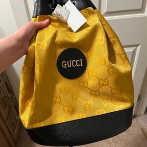 Gucci Black and Yellow Women's Backpack